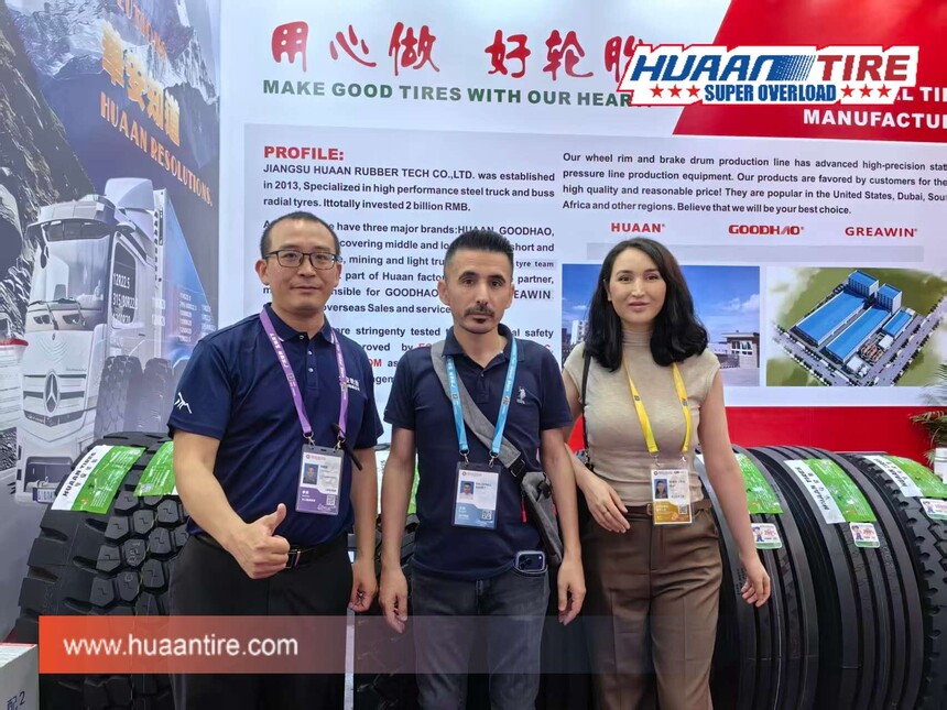 Huaan Tire team and global customers