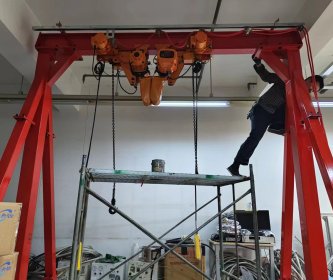 1T 1T雙吊鉤手推龍門架