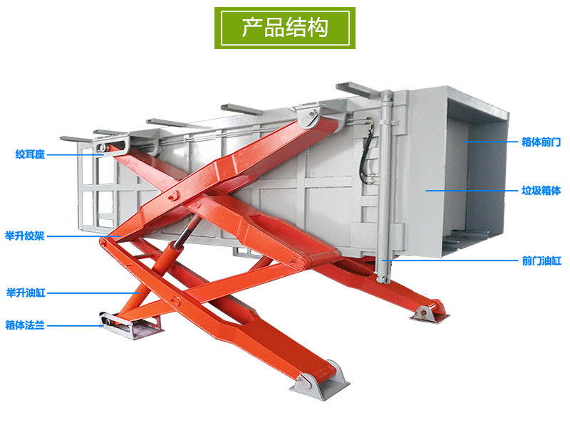 農村水平垃圾站壓縮裝置 舉升式垃圾轉運站壓縮機
