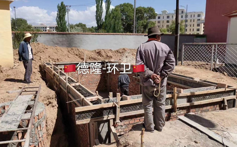 地埋式水平式垃圾中转站压缩设备基坑施工 地埋式水平式垃圾中转站压缩设备基坑施工