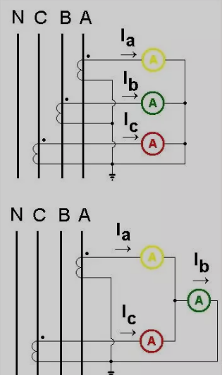 配电柜上电流表与互感器的接线图