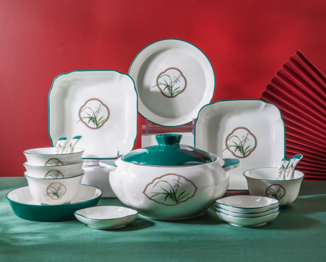 幽岚陶瓷餐具套装