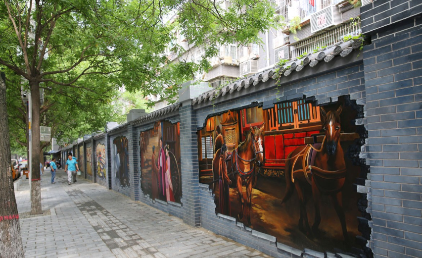 西安城墙根画大唐盛世_西安本视墙绘14年专注陕西西安墙体彩绘-手绘墙