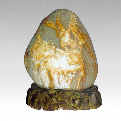 《山羊》,向科生藏石,景观石,中国百石欣赏,奇石大典,中国观赏石艺术