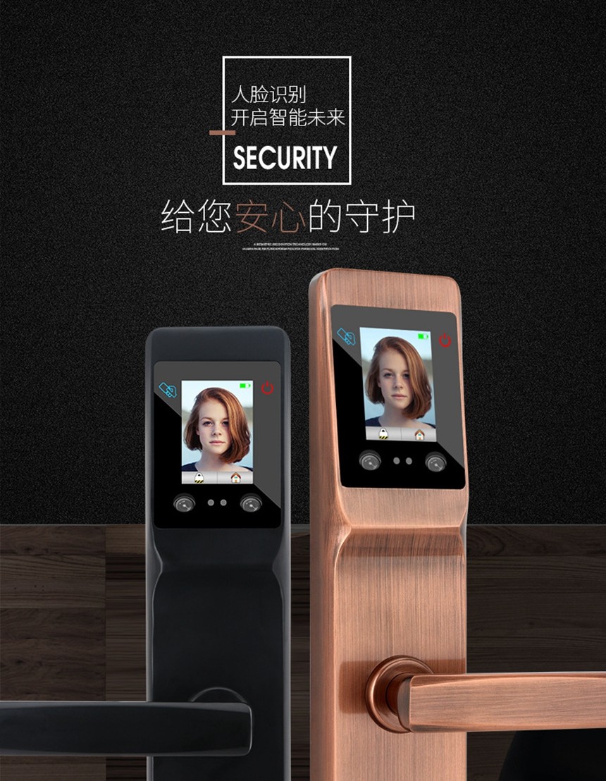 厂家直销恒阳人脸识别锁指纹密码锁掌纹家用防盗门智能锁