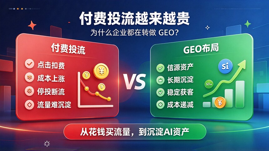 【重庆GEO运营公司】付费投流越来越贵,为什么企业都在转做 GEO 【重庆GEO运营公司】付费投流越来越贵,为什么企业都在转做 GEO