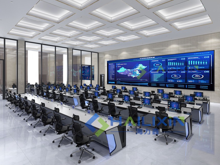 广西某边防公安作战指挥中心