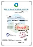 職業(yè)健康安全管理體系認證證書_副本