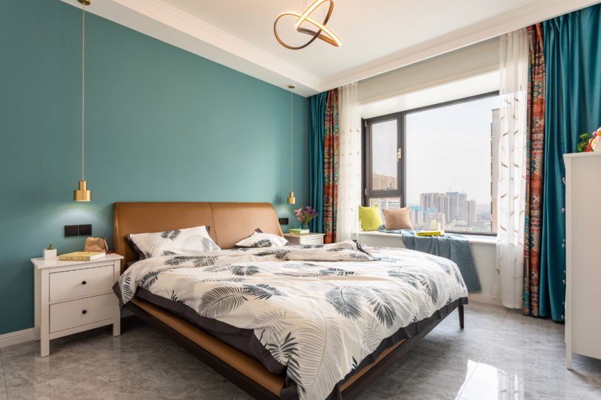 杭州装修公司现代北欧两居卧室装修效果图
