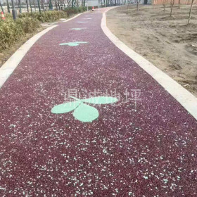 彩色陶瓷顆粒防滑路面