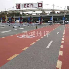 彩色陶瓷顆粒防滑路面