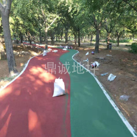 彩色陶瓷顆粒防滑路面