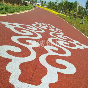 彩色陶瓷顆粒防滑路面