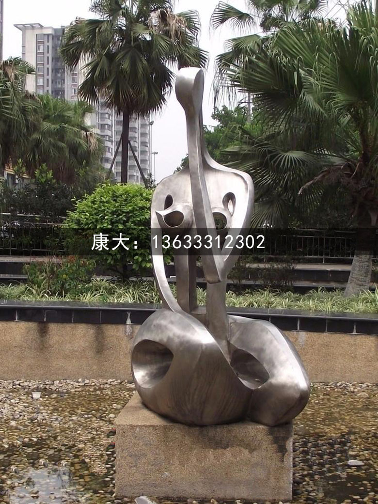 厂家定制不锈钢抽象人物雕塑城市景观雕塑户外摆件