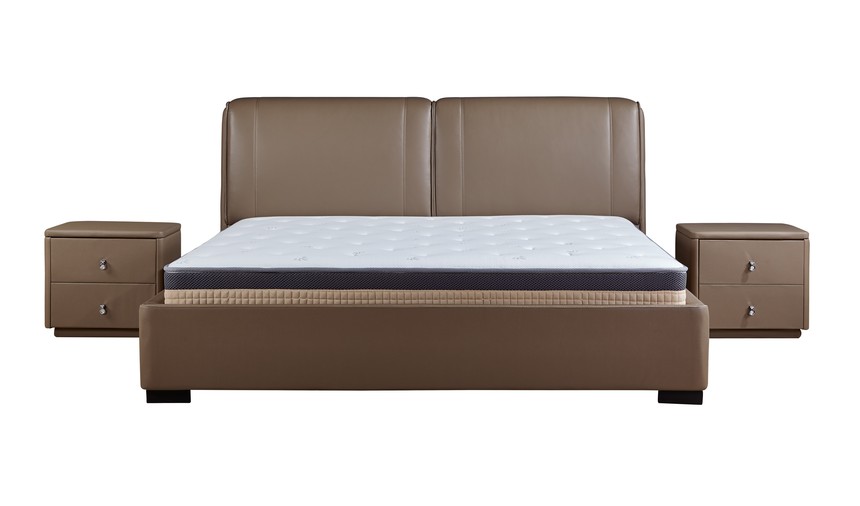 【富牌家居】4号皮床富牌寝具头层牛皮真皮皮床
