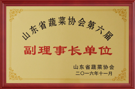 山东省蔬菜协会第六届副理事长单位