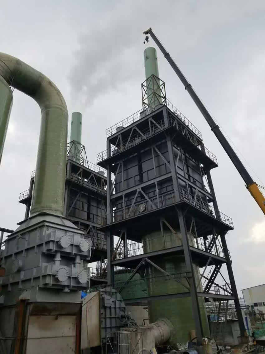 1, 玻璃钢电除雾器工艺描述:高压静电湿式除尘器,是利用高压脉冲直流