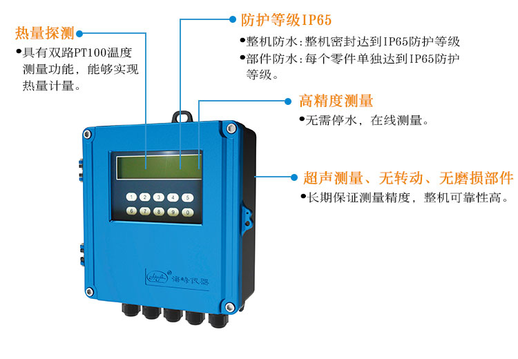 固定外夹式超声波流量计TDS-100F5AB-A 固定外夹式超声波流量计TDS-100F5AB-A