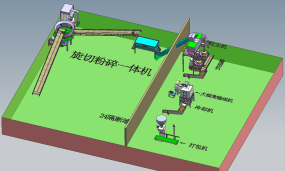 秸稈·花生秧·撕碎制粒生產線