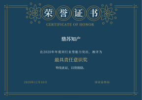 最具責(zé)任意識(shí)獎(jiǎng)