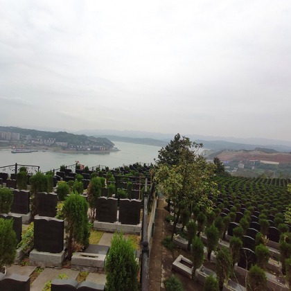 重庆灵安陵园风光现场照片