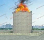 油罐火灾事故处置训练设施