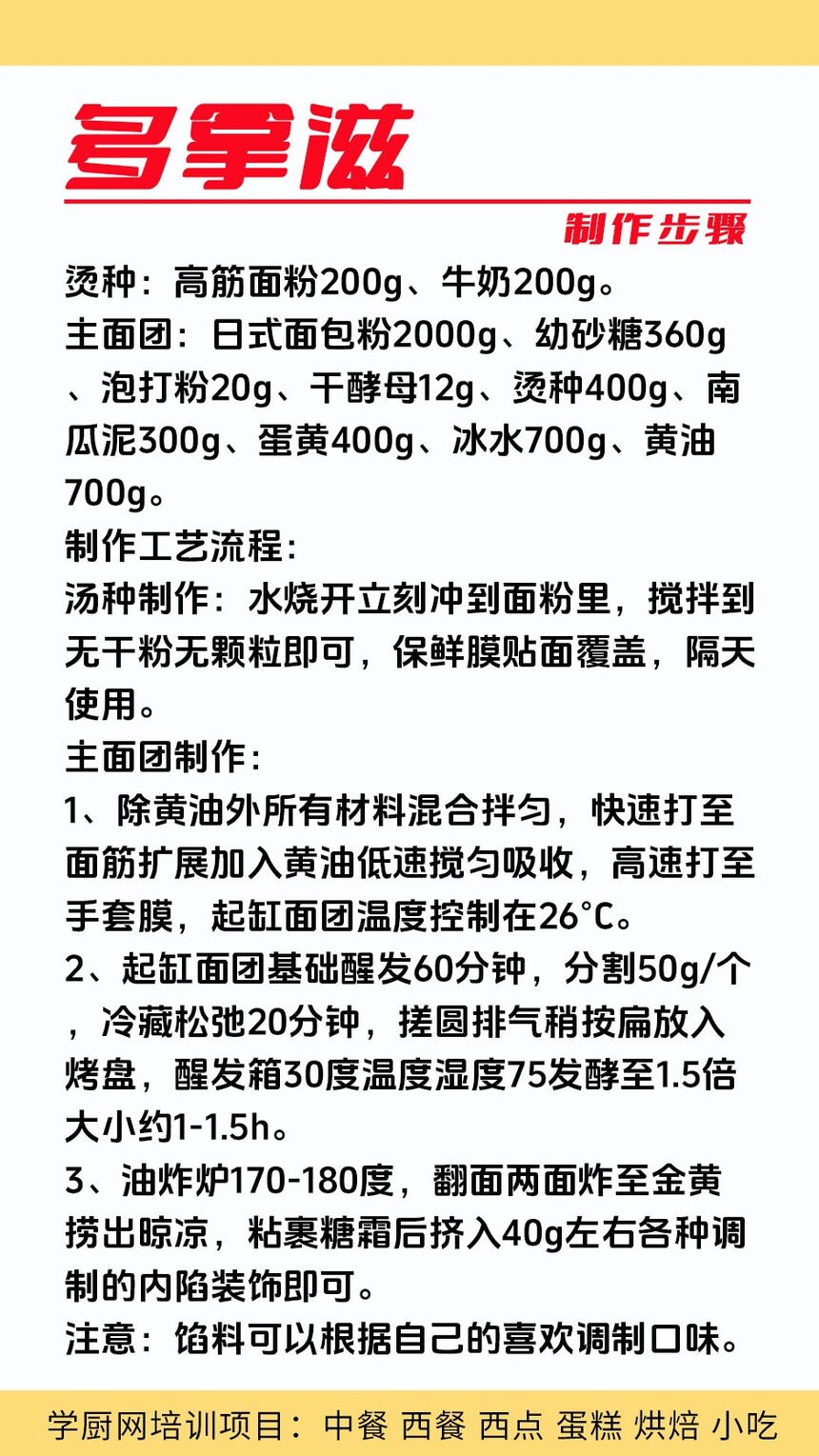 多拿滋技术培训班(多拿滋培训学校学费多少钱) 多拿滋技术培训班(多拿滋培训学校学费多少钱)