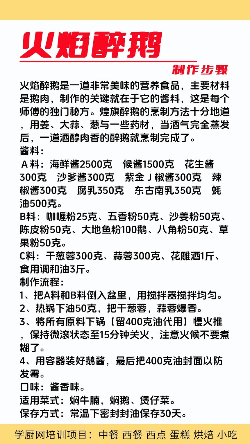 火焰醉鹅技术培训课程(火焰醉鹅技术培训流程) 火焰醉鹅技术培训课程(火焰醉鹅技术培训流程)