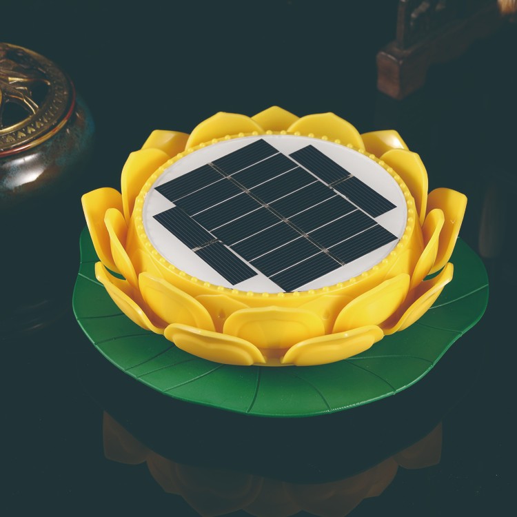 新款升级款莲花太阳能念佛机内置31首56首大悲咒地藏经播佛曲佛号佛歌