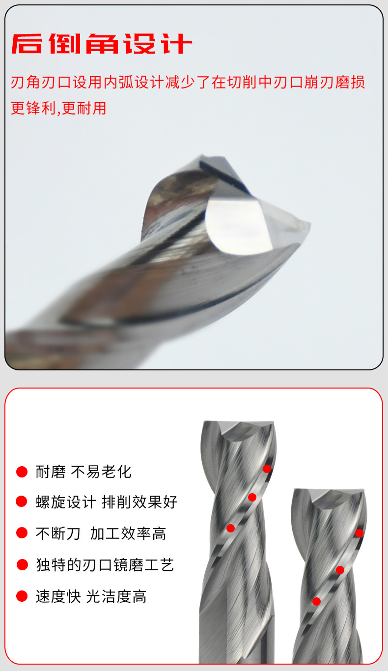 铝专用二刃平刀