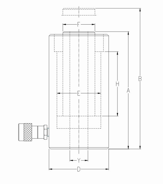 單作用中空液壓千斤頂 單作用中空液壓千斤頂