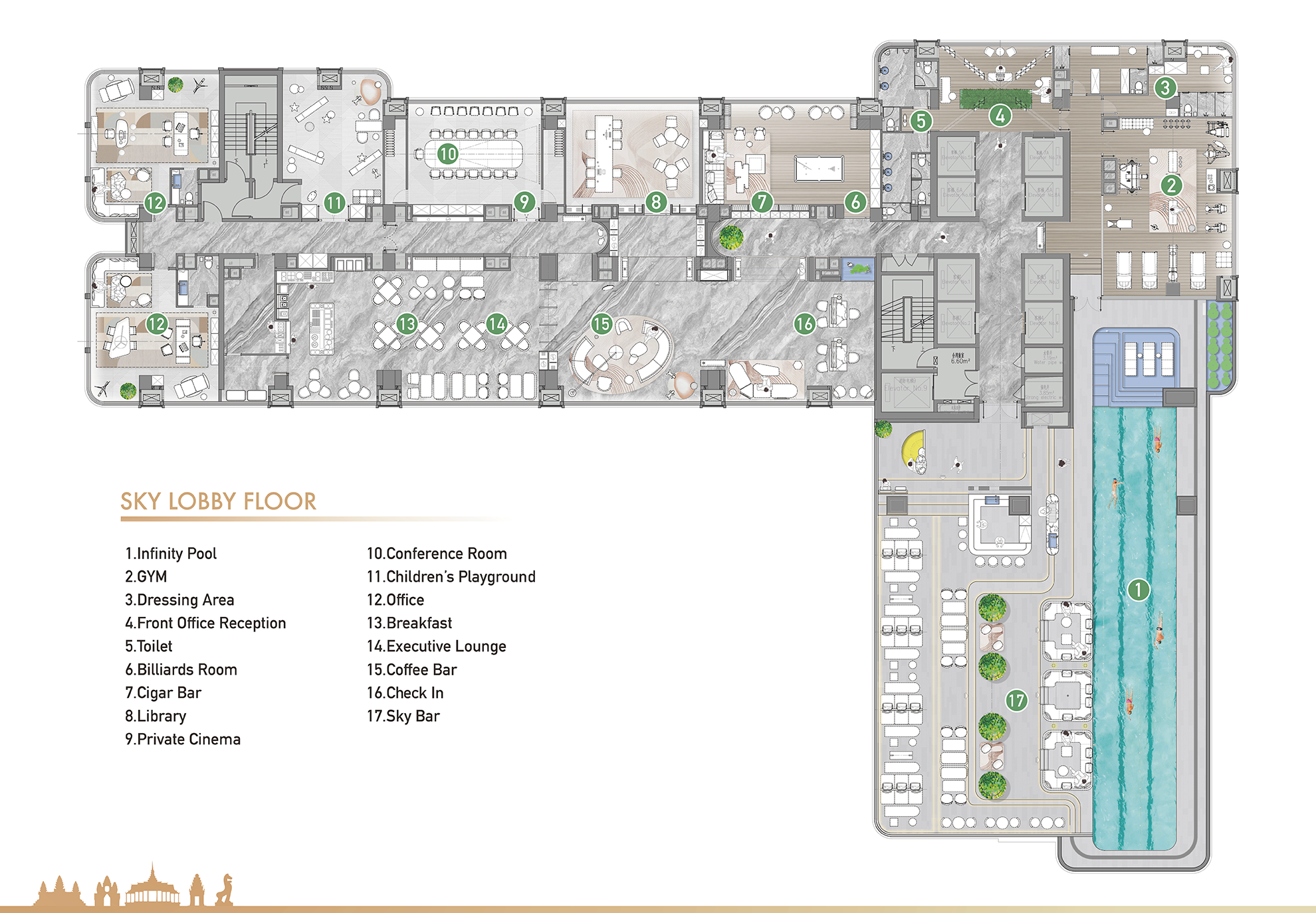 Sky Lobby Floor