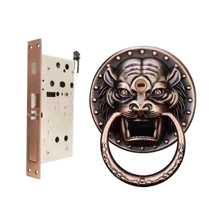 虎头锁 庭院指纹锁中式别墅仿古锁-北京兆控科技有限公司