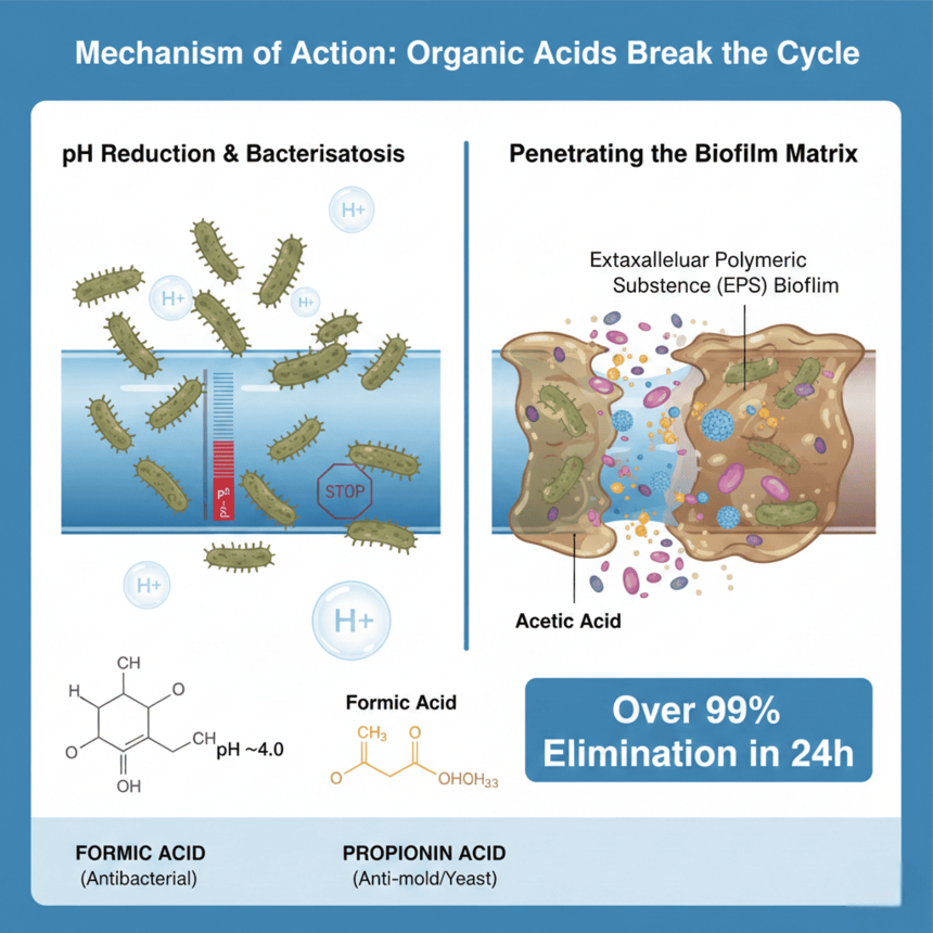Mechanism of Action How Organic Acids Break the Cycle