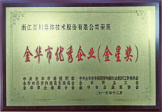 金華市優(yōu)秀企業(yè)