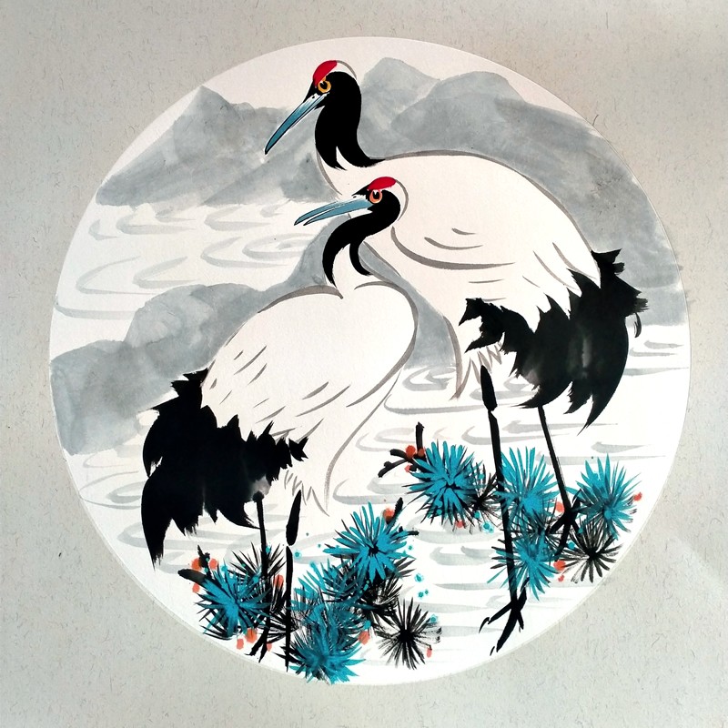 陶志国 新品佳作仙鹤