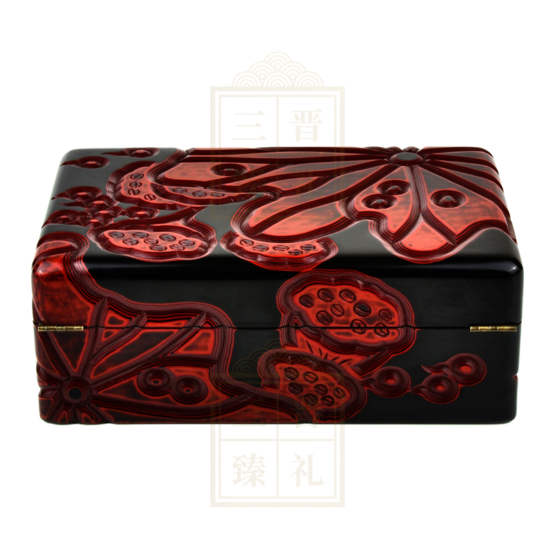 民国　朱漆竹编盒 民国 朱漆竹编盒 （japanese lacquer Latest Authentic Product