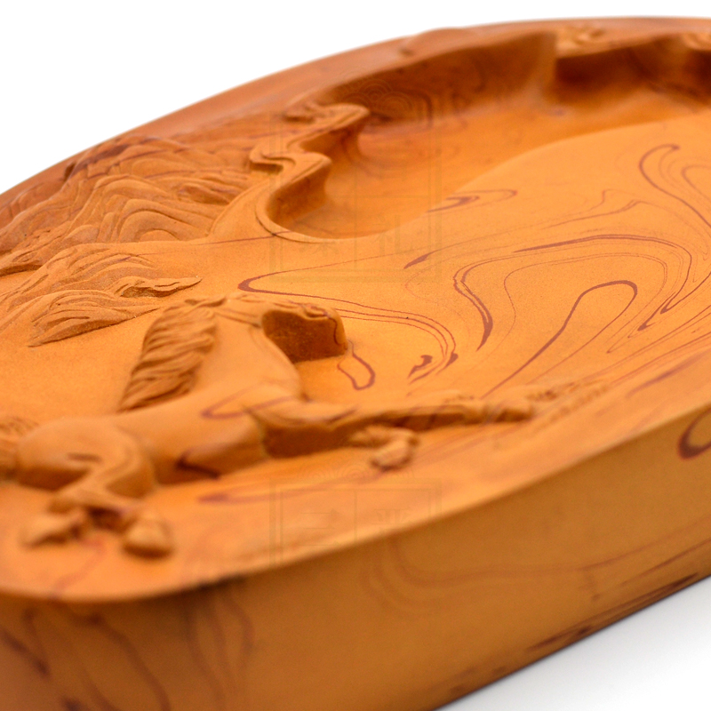 马到成功新绛澄泥砚_三晋臻礼官方旗舰店