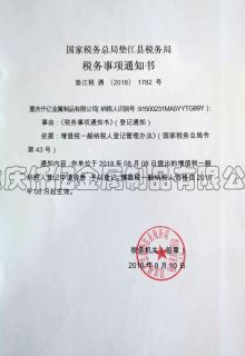 一般納稅人資格證明