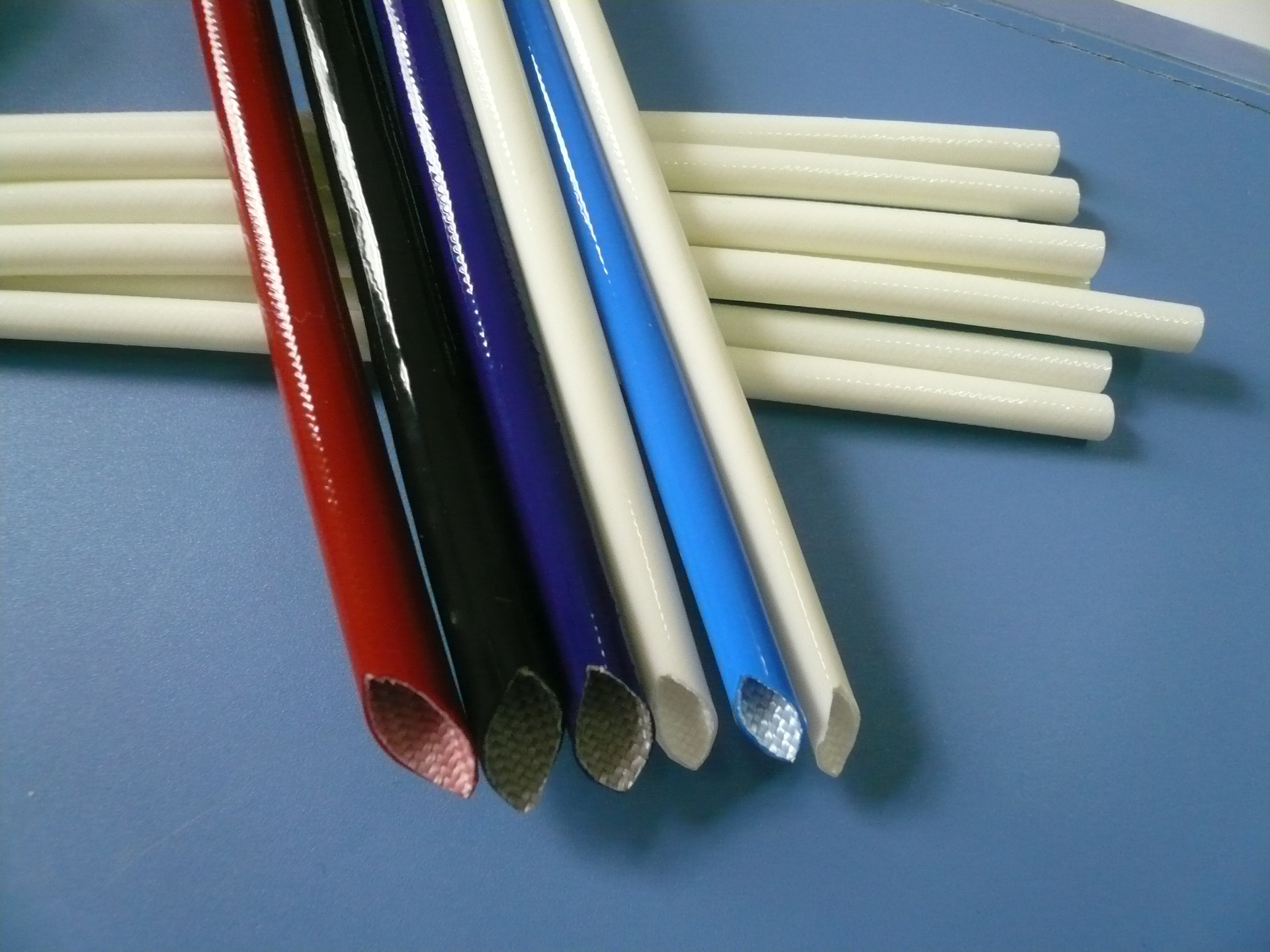 硅橡胶玻璃纤维(挤出型外胶)套管