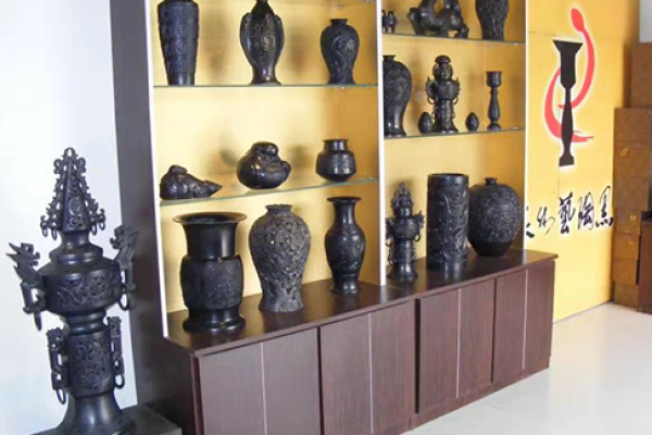 山东章丘龙山黑陶|蛋壳黑陶杯|济南龙山文化黑陶工艺品|黑陶四件套