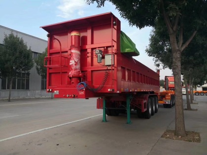 自动篷布自卸半挂车