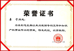 Certificate of Honor for Shou Ning