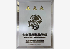 AAA-level Patent Agency Certificate