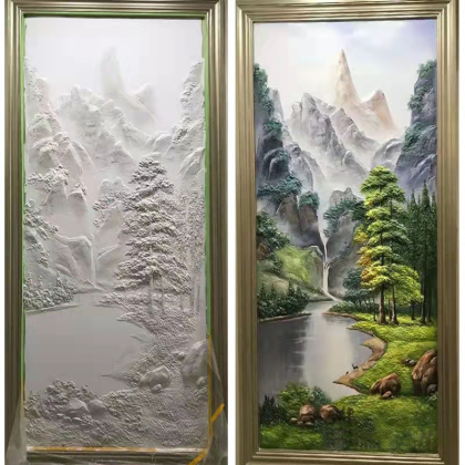 浮雕墙绘