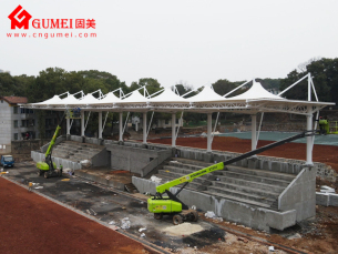 湖南衡陽922醫院看臺雨棚