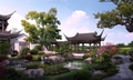 珠海翠湖香山國際花園項目地塊二中式別墅區域景觀