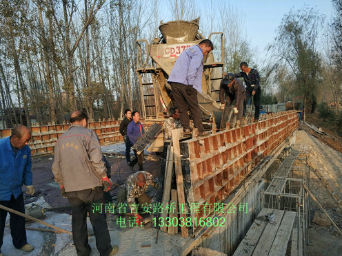 洛阳西赵桥旧桥拆除重建7、护栏浇筑.jpg