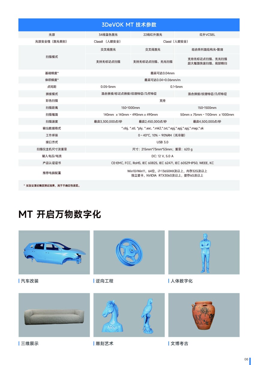 思创3DeVOK MT-专业级三维扫描仪 思创3DeVOK MT-专业级三维扫描仪