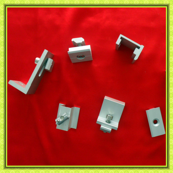 fixing 6000 series extruded sliver anodized solar mounting profile aluminium parts.jpg